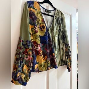 Anthropologie Geisha designs Victorie blouse sz m